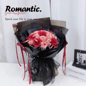 19 stalks Soap flower bouquet Ballet design bouquet Valentines Day bouquet 芭蕾风香皂花束