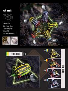 Nhái hơi F40 nặng 8gr action nổi hàng chính hãng TNT