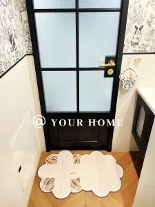 Thảm Phòng Tắm Bằng Đất Phù Sa Thấm Nước Hình Hoa Cao Cấp Chống Trượt Thảm Sàn Phòng Tắm Thảm Phòng Tắm Chống Trượt