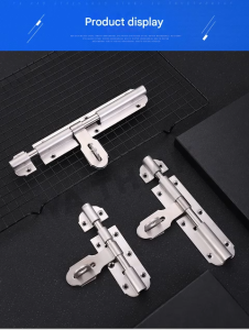 CMY Stainless Heavy Duty Barrel Bolt with Hasp Lock 4" 6" 8" – Door Gate Latch Bolt