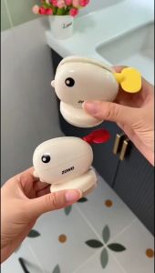 Cute Whale Toothpaste Squeezer Suction Cup Toothpaste Holder Rotary Paste Dispenser Toothpaste Storage Rack