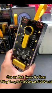 Sạc Dự Phòng 66w Giá Tốt PIN SẠC DỰ PHÒNG SẠC NHANH 30000MAH 66W Sạc dự phòng nhanh PD 66W trong suốt DJR10 30000mAh Pin dự phòng 20.000mAh 66W DJR10 Sạc Nhanh 2 Cổng