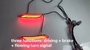 โคมไฟ Bemper Belakang LED สำหรับรถยนต์ Toyota Camry 2018 2019 2020โคมไฟฟลอกสัญญาณเลี้ยวถอยหลังสะท้อนไฟเบรก