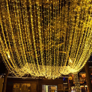 EU Plug 10M/20M LED String Lights Outdoor 2026 Christmas Ornament Decorative Home Garden Wedding Party Holiday LED Street Lights