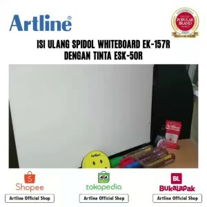 ARTLINE Spidol Whiteboard Marker EK-159R: Spidol Tahan Lama & Warna Putih