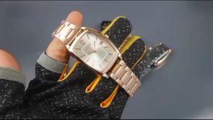 Box Exclusive Big + Paper Bag / Jam Tangan Guou Belimbing VA-768SEA / Jam Tangan Fashion Wanita Tali Rubber Diameter 3 cm