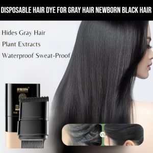 Disposable Hair Dye For Gray Hair Newborn Black Hair Covering White Hair Hair Dye Stick Waterproof Hide Bald Edges Hair Root