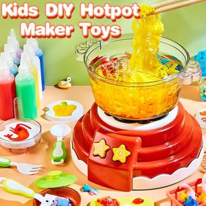 DIY Hot Pot Musical Toy Pretend Play Cooking Set Kitchen Maker Toys Fun And Creative Toys