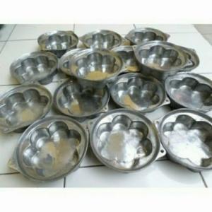 COD CETAKAN KUE BINGKE PONTIANAK BONUS SUTIL ALUMUNIUM COR TEBAL ANTI LENGKET / CETAKAN KUE BINGKA MODEL BUNGA / CETAKAN KUE / BINGKA