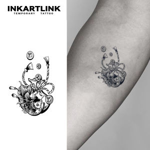 3 pcs Treasure Bag Temporary TattooLasts To 15 Days New Technology Magic Waterproof Semi Permanent Sticker.