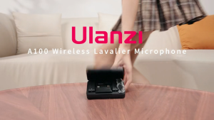 Ulanzi A100 Wireless Microphone Lavalier Vlog Live Mic for Smartphone Camera