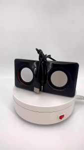 FPS Mini Computer Speakers Stereo USB2.0 Wired Powered for PC Multimedia Speaker Soundbox with 3.5mm/Laptops/Smart phone