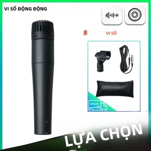 Kim Loại 57 Cardioid Năng Động Có Dây Micro Sân Khấu Chuyên Nghiệp Hát Karaoke Ghi Âm Giọng Hát Mic Cho Shure BBOX