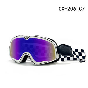 Retro Windproof Motorcycle Goggles 3/4 Helmet