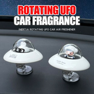 Inertial rotating UFO car air fresheners dashboard ornaments interior accessories decoration perfume fragrance diffuser cool fun