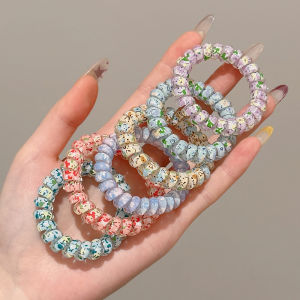 PINK EMPRESS | Korean Premium High Elasticity Phone Line Hair Ties