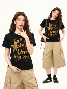 WILDAZI | Retro Graffiti Letter Loose Fit T-shirt