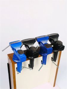 Multi Functional Bench Screw Workbench Household 360° Rotating Table Pliers Flat Mouth Plier