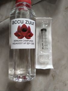 250ML Cairan elektrolit aki kering untuk aki drop dan tekor (bonus suntikan 5ml)