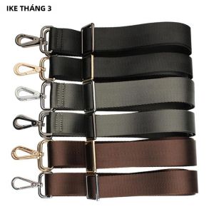 Dây Đeo Túi Đeo Vai Màu Đen Có Thể Điều Chỉnh 80-140CM Cho Cặp Tài Liệu Nam Túi Đeo Chéo Phụ Kiện Dây Đeo Thay Thế Nylon Cho Phụ Nữ