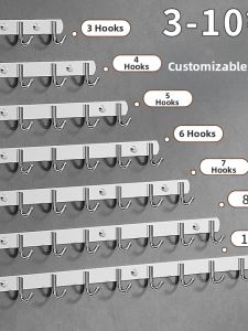 WEIMEIYUAN | Stainless Steel Heavy-Duty Drill-Free Hooks for Bathroom