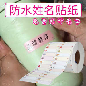 Miếng Dán Tên Chống Thấm Nước Cho Trẻ Mẫu Giáo Vào Trường Văn Phòng Phẩm in Hoa Văn Hoạt Hình Nhãn Tên Trẻ Em Đồ Chơi Giáo Dục
