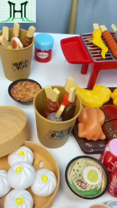 Nhà Bếp Mini Đồ Chơi Thịt Nướng Bộ Trẻ Em Nấu Ăn Mô Phỏng Thực Phẩm Đa Bộ Quà Tặng Cho Trẻ Em