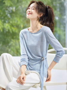 MOHANYIMEI | Hemp Linen Greek Style Adjustable Strap Tie Tee