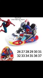 SEPATU SNEAKER ANAK LAKI IMPORT MURAH SPIDERMAN