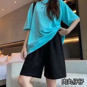 Short New Casual Sports Shorts for School Girls Loose High Waist Slim Five-point Wide-leg Shorts Loose Wide-leg Casual Women Medium Pants