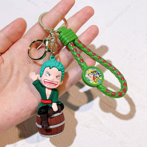 50Styles ONE PIECE Themed Keychain Cute Luffy Roronoa Zoro Silicone Toy Doll Key Chain Backpack Decor Small Gifts for Friends