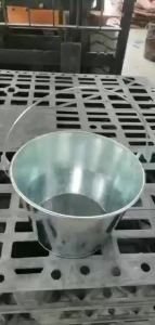 Galvanized Metal Ice Bucket Pails Cooler for Beer Wine Champagne Table Centerpieces