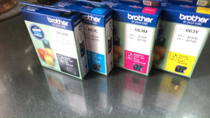 Brother LC 663 BK C M Y 4สี 1ชุดมี 4สี ดำ ฟ้า ชมพู เหลือง For Brother : MFC - J 2320 / MFC - J 2720 แท้ศูนย์