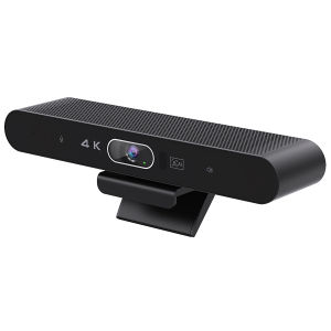 Aibecy 4K Camera USB Webcam HD Video Conference Camera with Microphone and Speaker AI Face Tracking Auto Focus 360° Voice Pickup Plug & Play Compatible with Windows Android Mac for Video Conference/Online Course/Live Streaming