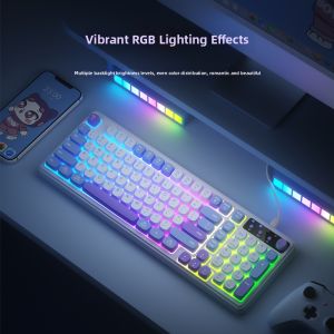 B.O.W | Gaming Mechanical Keyboard RGB Lighting for Women Office Typing