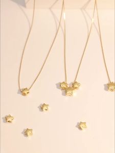 คอจี้ ลายดาว 0.35-0.45 กรัม น้ำหนัก 99.99% ทองคำ ทองแท้ๆ สินคเก็บเงินปลายทางได้