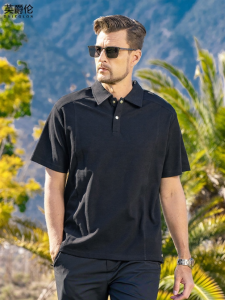 Enjeolon | Deconstructed Casual Business Polo Shirt Short Sleeve