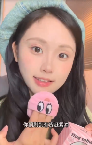 สินค้ามาใหม่ Xixi wool ball velvet flocking puff พัฟแป้งฝุ่นฟองน้ำแต่งหน้าลายการ์ตูน 1 ชิ้น หนานุ่ม NO.GJ90