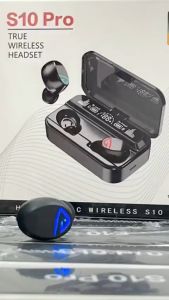 Tai nghe Bluetooth S10 Pro S10 Plus  Cảm ứng vân tay hỗ trợ đàm thoại  Chống nước tiêu chuẩn  Bảo hành 1 tháng