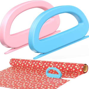 Portable packaging paper cutter sliding safety gift packaging paper cutter suitable for gift wrapping paper Christmas Hallow