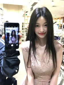 CHANGTONG | French Gentle Style Beautiful V-neck Lace Splicing Mesh Dress Summer Popular Lovely Skirt Soft Fabric A-line Short Dress