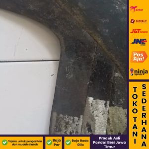 Arit Babat Tanaman Padi Tani Gagang Kayu Pemotong Rumput Tebu Baja Roda Gila