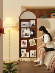 SAMEDREAM | Rotating Storage and Magazine Rack Floor Mirror
