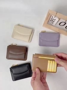Fashion Hight Quality Mini Plain Color Coin Holder Wallet for Womens C381-1