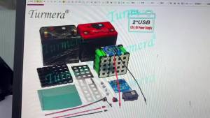 32700 LiFePO4 12V Battery Box 4S2P Holder 40A Balance BMS Customize LED Displayer for Replace 12V Motorcycle Start Lead-Acid Use