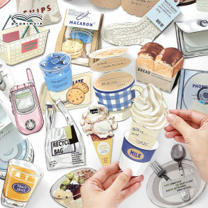 Gimue | Foldable Fun Retro Food Style Note Paper