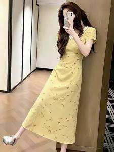 NIUVIES | Đầm Mùa Hè Ngọt Ngào Pháp Nâng Cao Vóc Dáng