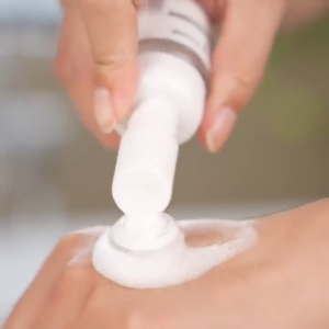 Buy 1 get 1 free Mousse Foaming Bottle With Brush Pump Press Silicone Face Brush Foaming Bottle