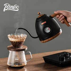 BINCOO Intelligent Digital Temperature Control Hand Punch Slender Mouth Coffee Pot Electric Kettle Tea Brewing 800ml