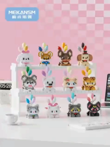 Wholesale Sets-Mini Building Blocks Toys Cut Pet Dog 3D Model Corgi Schnauzer Bricks Toys DIY Gift for Girls